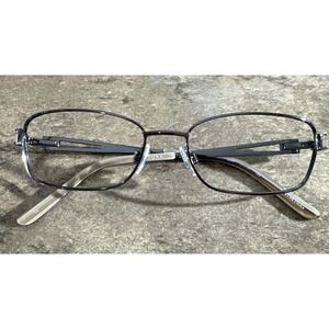 TURA Mod 641 Gunmetal Full Rim Metal Flex Eyeglasses Frames 53-16-135-30mm G24